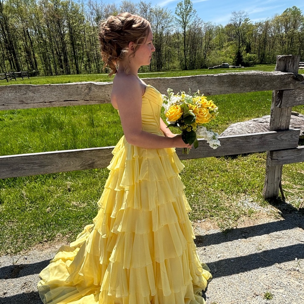Sherri Hill Strapless Prom Gown - Picture 2 of 5
